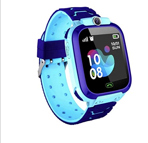 Kinder-Smartwatch, 3,8 cm (1,5 Zoll) Touchscreen, mit Digitalkamera, SimCard Games für Jungen und Mädchen, SOS (Ritterblau)