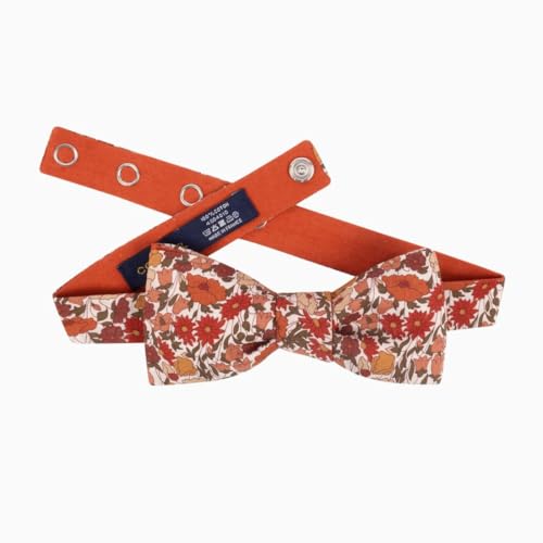 Noeud papillon Liberty Poppy écureuil en coton pour homme accessoire mariage fabriqué en France