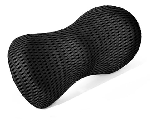 Lumbar Support Pillow for Lower Back, Ergonomic Streamline Memory Foam Lumbar Support Cushion for Office Chair and Car Seat, Back Support Pillow for Traveling, Sleeping, Resting