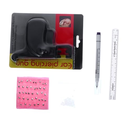 WOFASHPURET Professional Ear Piercing Tool Set Easy to Operate No Pain Piercer Body Piercing Stud
