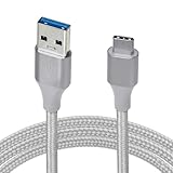 Primero Basics USB C Kabel 1,8 m, USB C auf USB A Schnellladekabel, langes...