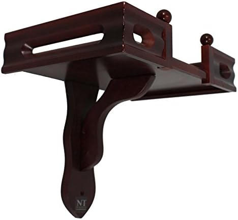 NT furniture Buddha Altar Shelf Stand Wooden Wall Rack Ming, (10x15x11 inches, Cherry)