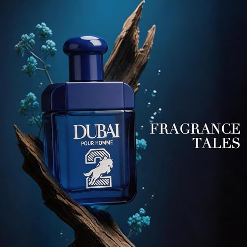 Image of AFLUXE Dubai 2 Eau de Parfum for Men, 3.4 Fl. Oz - Long Lasting Fresh Woody and Mint Fragrance, Intense Sandalwood & Citrus Men's Perfume