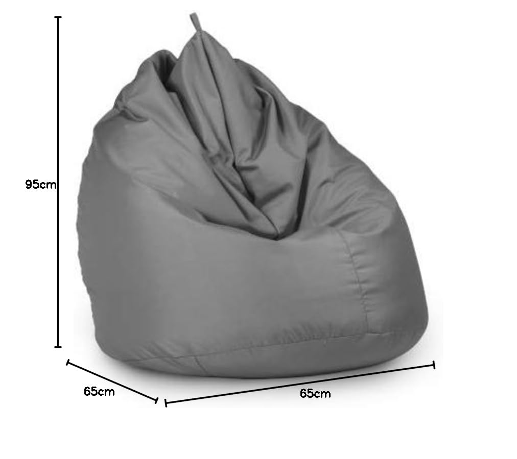Haus & Garten Chilly pilley Pouf Coussin De Sol Impermeable Intérieur Extérieur pour Enfants Et Adultes Plusieurs Couleurs Et Tailles Au Choix (65x95, Gris)
