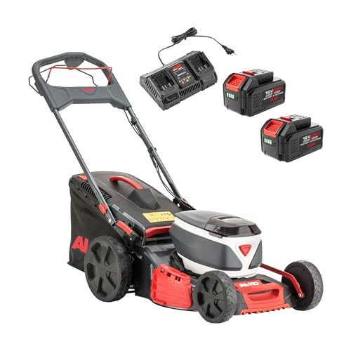 AL-KO Tosaerba a batteria 46.6 Li SP Comfort, larghezza di taglio 46 cm, trazione a 1 marcia, per prati fino a 800 m², con 2 x 18/36 V (5 Ah/2,5 Ah) e doppio caricatore