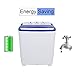 ROVSUN 17.6LBS Portable Washing Machine, Mini Washer and Dryer Combo with Washer(11lbs) & Spiner(6.6lbs) & Built-in Pump Draining for RV Camping Dorm College Apartment