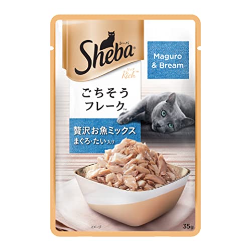 Sheba-Premium-Wet-Food-for-Adult-Cats-Fish-Mix-Maguro-Bream-Flavour-12-Pouches-12-x-35g