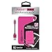 Tzumi PocketJuice Endurance AC - Battery Pack Portable Charger - 4,000 mAh High-Speed USB Port with Built in MicroUSB Cable - Compatible with iPhone & Android (Pink)