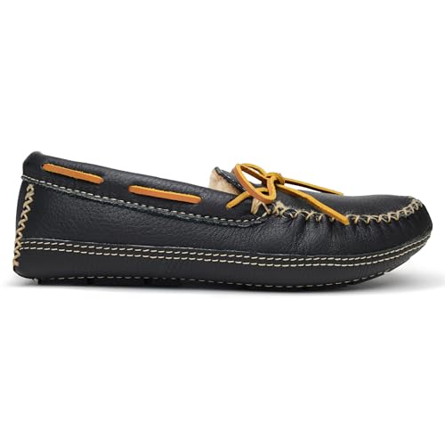 Image of Minnetonka Men's Sheepskin Moose Slipper