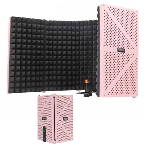 Cabina plegable de aislamiento de micrófono, portátil de escritorio, cabina vocal insonorizada, equipo de grabación de estudio, sala de aislamiento de sonido de plástico