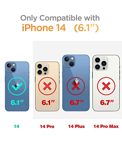 GVIEWIN Compatible with iPhone 14 Case 6.1 Inch 2022, with Tempered Glass Screen Protector+Camera Lens Protector - Image 2
