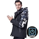 Drei Temperaturen können nur durch einfaches Drücken einer Taste auf der beheizte Weste ausgewählt werden.