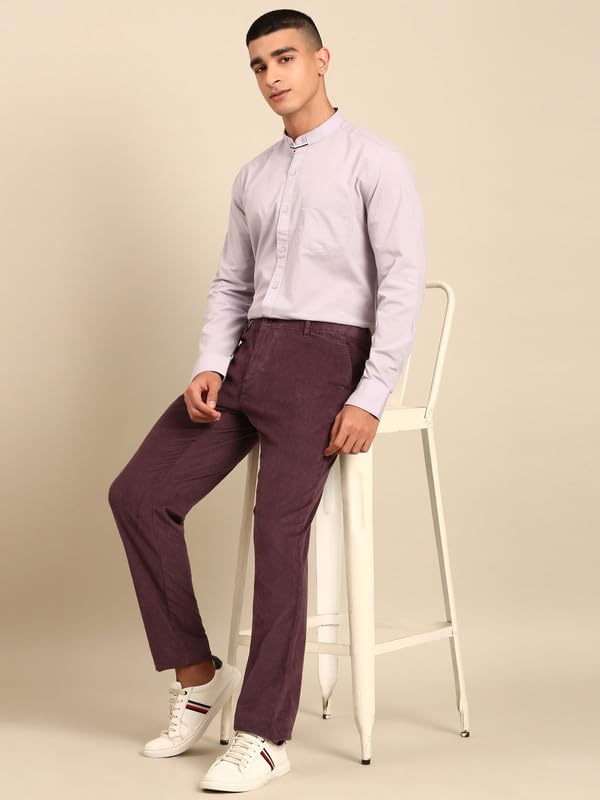 Image of Cavallo by Linen Club Men's Blended Linen Checked Contemporary Fit Full Sleeve Casual Shirt