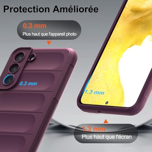Coque silicone Samsung S22 Plus doublure microfibre douce