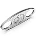Cigar Cutter Stainless Steel Double Blade Guillotine Scissors for Most Size of Cigars