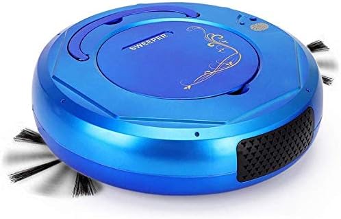 Robot Vacuum Cleaner, 3 In 1 Automatic Sweeping Vacuuming & Mopping Ultra Slim Quiet Vacuum Cleaner,1500Pa Strong Suction & Anti-Collision Sensor for Hard Floor,Tile,Pet Hair and Carpets (Blue)