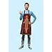 Beabes Big Lebowski Dude Rug Kitchen Bib Apron Man Has Huge Rug in Middle Ties Board Game Together Polyester Adjustable Apron for Outdoor BBQ Gardening 27