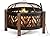 Sunjoy 27 in. Large Fire Pits for Outside Round Wood-Burning Fire Pit, Outdoor Patio Steel Bowl Shape Fire Pit with Mesh Spark Screen and Poker Tool