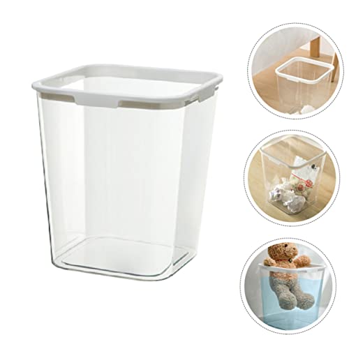 Caneca cuadrada transparente para oficina PET miniatura 5