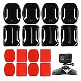 Technologie Adhésive 3M Robuste: Équipé de pads adhésifs 3M de haute qualité, ce support offre une fixation fiable et durable. L'adhésif fort assure un maintien sécurisé même lors d'activités intenses et empêche le détachement accidentel de la caméra, garantissant des enregistrements continus.