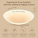 NICEEN Nipple Covers for Women, Reusable Silicone Non-Adhesive Grippy Pasties Waterproof, No-Show Petals with Travel Box for A-C Cups (Coco, 3'')
