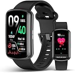 2026 Smart Watch Fitness Tracker pour hommes femmes, 1.47″ HD Ecran courbé, 24/7 Heart Rate Blood Moniteur de pression d'oxygène, Sleep Tracker, 110+ Modes de sport, Pedomètre étanche Smartwatch pour Android iOS