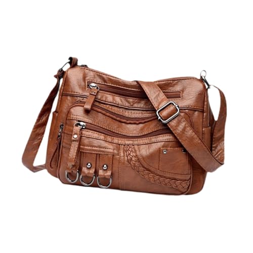 Women Shoulder Bag Soft PU Leather Crossbody Bag Pouch Travel Purse for Birthday