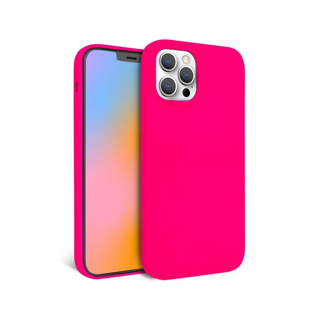 FELONY CASEiPhone 13 Pro Case - Stylish Neon Pink Silicone Phone Cover - Wireless Charging Compatible, 360° Shockproof Protective Cases for Apple iPhone 13 Pro