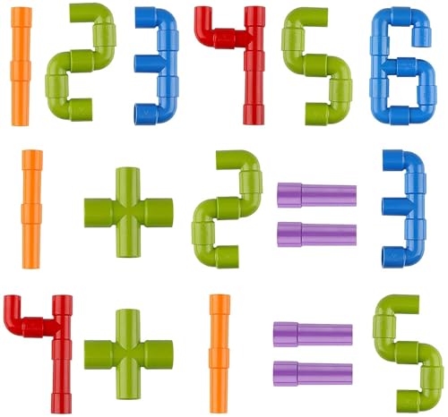 Image of 50+ Creative Pipe Building Blocks Toy Set for Kids | Colorful Puzzle Construction Learning Toys for Boys & Girls | Educational Blocks for 3-8 Years | Fun Toy for Toddlers & Preschoolers