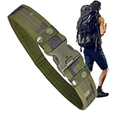 De Aparejo - De Trabajo De Los Hombres Ligeros Con Un Fuerte Hebilla Web Táctica Con Diseño, Adaptación Práctica | Para Senderismo, Camping, Deportes, Army Green, Se référer au descriptif