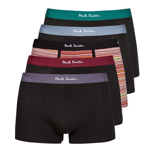 Paul Smith Ps Men's 'Signature Stripe' Mixed Organic-Cotton Boxer Briefs Five Pack
