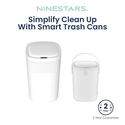 Caneca de Basura Automática Doble 13 Gal + 3 Gal Blanca miniatura 2