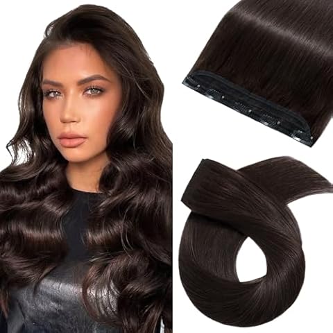 Remy Silk-co Clip in Human Hair Extensions 16 inch Cover