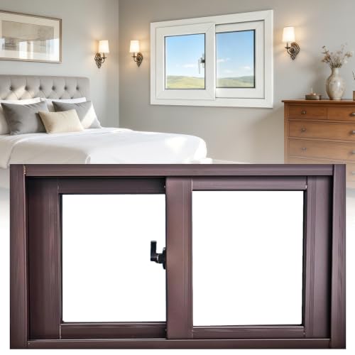 Aluminum Sliding Window 34" x 25" - Basement, Shed, Chicken Coop & RV Ventilation | Durable Home Replacement Window for Better Airflow & Natural Light