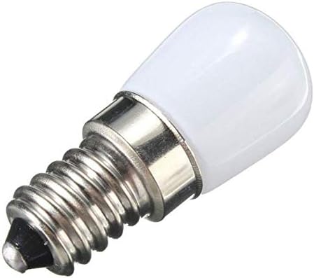 JQslight E14 Pygmy Fridge Bulb LED 1.5W SES E14 T22 Cooker Hood Bulbs Cool White 6000K 15W Halogen Equivalent Small Edison Screw Energy Saving for Freezer Microwave (2-Pack)