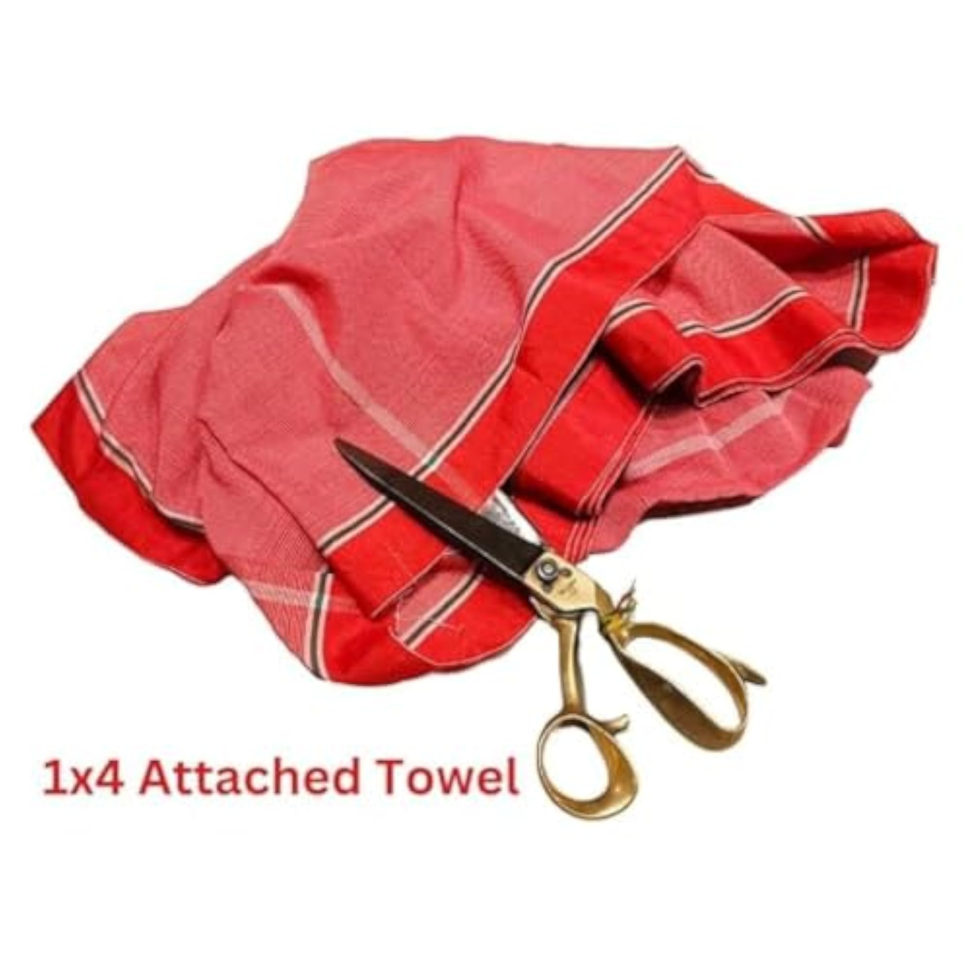 100% Cotton Red Gamcha Towel for Puja & Religious Functions
