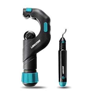 Libraton Juego de Cortadores de Tubos, 5-50mm Cortador de Tubos y Herramienta de Desbarbado de Acero de Alta Velocidad, para Tubos de Aluminio, Cobre, PVC y Acero Inoxidable Fino