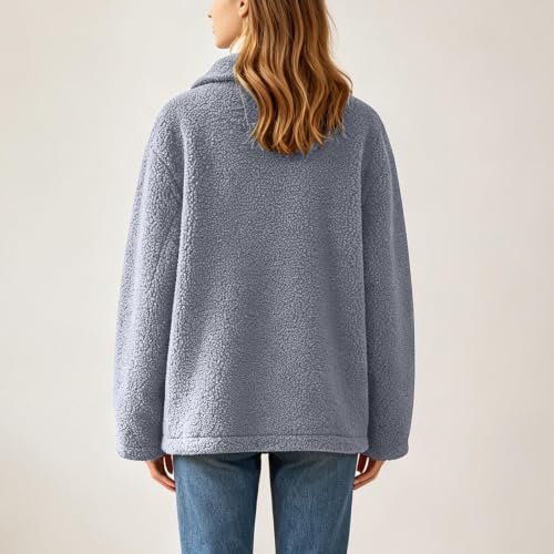 Sherpa Fleece Jacket Women Oversized Faux Shearling Winter Jacket - image 5
