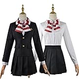 PUYYDS Anime Akebi's Sailor Cosplay Komichi Akebi Cosplay Usagihara Toko Uniforme Escolar Falda Mujeres Uniformes Halloween