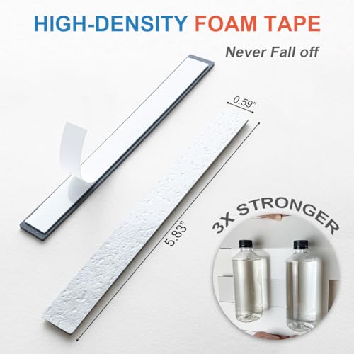 DICOFUN 24-Pack White Marble Look Peel and Stick Tile Trim, 6" Self Adhesive Molding Edge Trim for Peel and Stick Backsplash - Image 5
