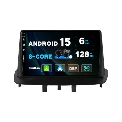 Autoradio Megane 3 Android 15 SXAUTO avec écran IPS 9 pouces et 6G+128G