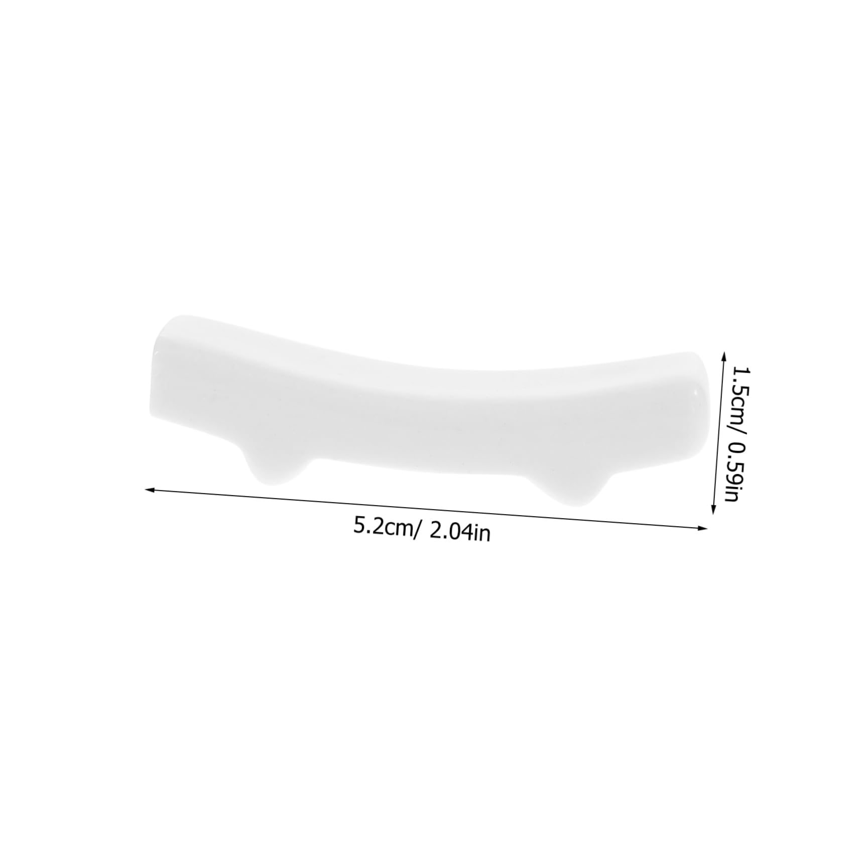 LALADEFIEE 6pcs Ceramic Chopstick Rest Cutlery Rest Fork Holder Desktop Fork Rest Restaurant Chopstick Holder Chopstick Rest Stand Kitchen Tabletop Spoon Rest Spoon Fork Rest White Ceramics