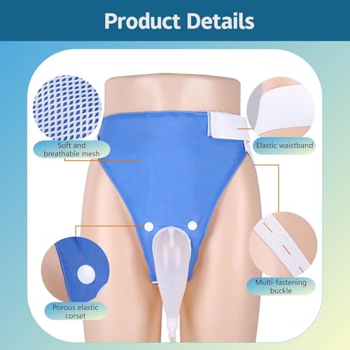 TOCINGO Silicone Urine Collector with Wearable Washable Urinal Collector Bag for Men and Women Elderly Bladder Control Devices with 2 Urine Catheter Bags (FEMALE - FREE SIZE) 7 41OpS1NrivL