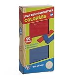 Vert , 11,5 x 2,4 x 0,8 Betoys Jeu de Construction en Bois - 50 Planchettes colorées