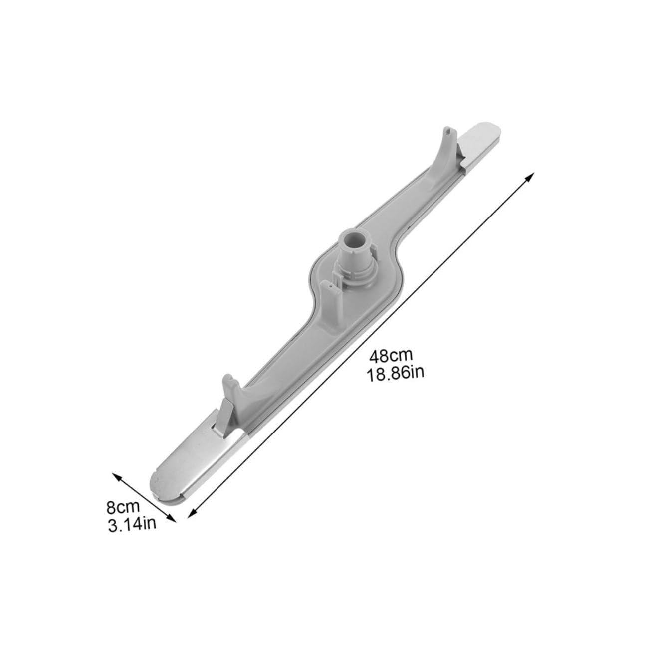 TOPBATHY Braccio Irroratore Inferiore in Abs e Ferro Installazione Facile 2 Pezzi Pulizia per Lavastoviglie per Cucina