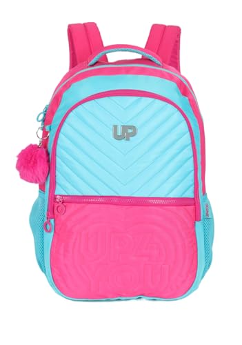 Chenson, Mochila Feminina Escolar Juvenil de Costas UP4YOU Original Cor:Pink