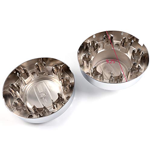 Cheda 4Pcs Set Chrome Compatible With Dodge Ram 3500 2011-2016 1-Ton Dually Truck Aluminum Alcoa Alloy Wheel Center Caps (2 Front And 2 Rear) #TOP2