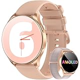 【Mégavolume de Batterie】Cette montre femme compte une batterie de 380 mAh. 2 heures sont suffisantes pour un rechargement complet, le rechargement fréquent n'est pas nécessaire.Une fois bien rechargé, elle fonctionne pendant 7 jours sans problème,vous fournit une fonction stable et éfficace.