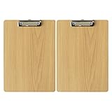 klemmbrett a4 holz schwarz 【Hochwertige schreibbrett】: 3mm Klemmbrett aus hochwertigem Dichteplatine + Robust Metal Klemm, bietet extra Stabilität, höhere Festigkeit und bessere Oberflächeneigenschaften, geeignet für den Langzeiteinsatz.