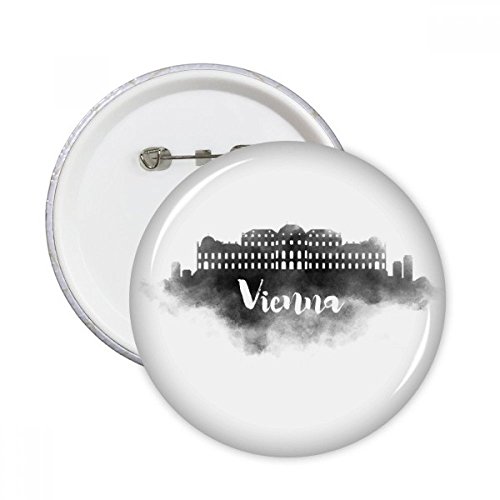 Broches rondes Vienne Autriche lot de 5 badges de décoration pour vêtements